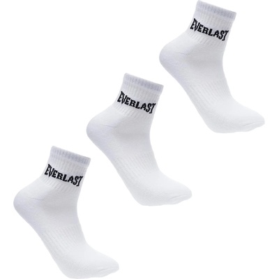 Everlast Дамски чорапи Everlast Quarter Sock 3 Pack Ladies - White
