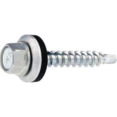 Farmářský vrut s EPDM podložkou Barva: bílý zinek, Velikost: 4,8 x 20 mm – Zbozi.Blesk.cz