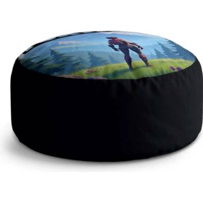 Sablio Taburet Circle FORTNITE Horská krajina: 38x48 cm