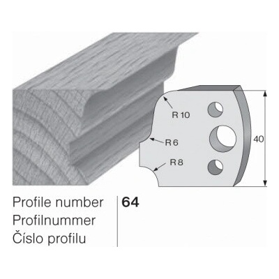 IGM profil 064 - pár omezovačů 40x4mm SP