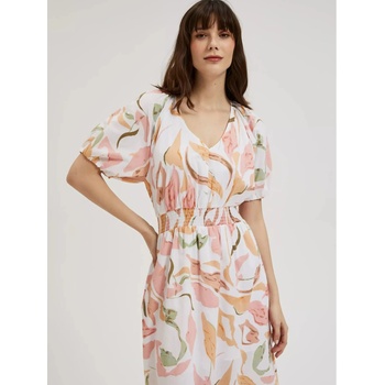 Moodo Дамска рокля на цветя MOODO Moodo | Byal | ЖЕНИ | XS
