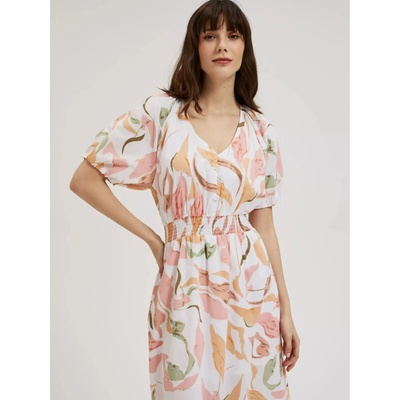 Moodo Дамска рокля на цветя MOODO Moodo | Byal | ЖЕНИ | XS