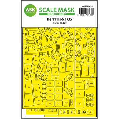 Art Scale 1/35 Heinkel He 111 double-sided painting mask for Border Model