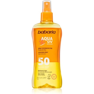 Babaria Sun Aqua UV слънцезащитен спрей SPF 50 200ml