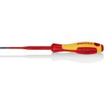 KNIPEX Отвертка шлиц 3.5 Slim, VDE 1000V жълто-червена ръкохватка 202мм, - K982035SL (K982035SL)