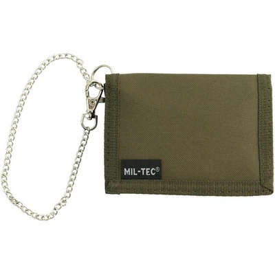 MIL-TEC® Peněženka s bezpečnostním řetízkem ZELENÁ
