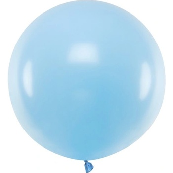Party Deco Голям Латексов Балон, Пастел, Бебешко Синьо, 60см