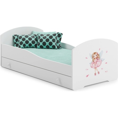 ADRK Furniture Pepe Girl with Wings E653 s matrací a zásuvkou