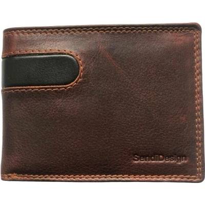 Sendi Design pánská kožená D-614 brown hnědá