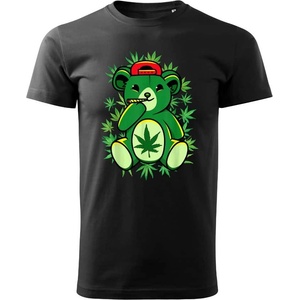  Тениска Bear Smoking Weed0705 SALE - , размер S