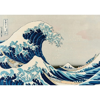 Art Katsushika Hokusai Veľká vlna pri Kanagawe 1000 dielov