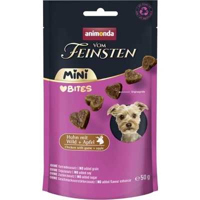 animonda vom Feinsten Adult Mini Bites 10 x 50 g kuřecí se zvěřinou a jablky