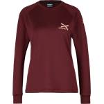 Zimtstern Дамска фланелка с дълъг ръкав за колоездене Zimtstern Women's Crewz Shirt L/S Fleece jumper - Windsor Wine (105-3787-0212)