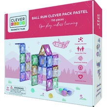 Cleverclixx Kuličkodráha Ball Run Clever Pack Pastel 110ks