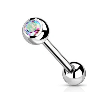Šperky4U piercing do jazyku titan TIT1017-AB