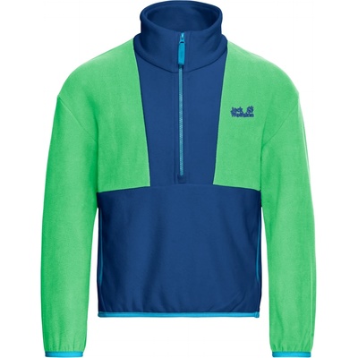 Jack Wolfskin Детски поларен пуловер Jack Wolfskin Kid's Colorblock Taunus Halfzip Fleece jumper - Blue Orchid - размер 152 (EU) (704-5892-0215)