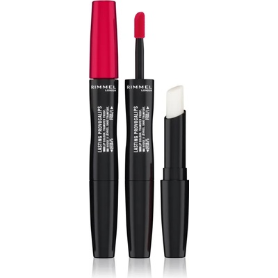 Rimmel Lasting Provocalips Double Ended дълготрайно червило цвят 500 Kiss The Town Red 3, 5 гр