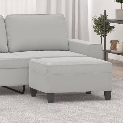 vidaXL Табуретка, светлосива, 70x55x41 см, плат микрофибър (349362)