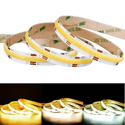 COB LED Лента с Регулируемо Бяло CCT 608 Leds 12/24V 14W/m 1330lm/m IP20 Ролка 5м - 94465