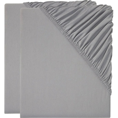 Livarno home Žerzejové napínací prostěradlo 2 ks 140-160x200