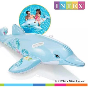 Intex Надуваем делфин 175x66 см, INTEX 58535NP Lil' Dolphin Ride-On (UNI-01013535)
