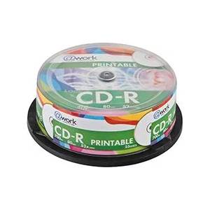 @Work CD-R 52x Printable Cake 25бр