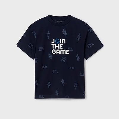MAYORAL Тениска Join The Game в морско синьо за момче Mayoral