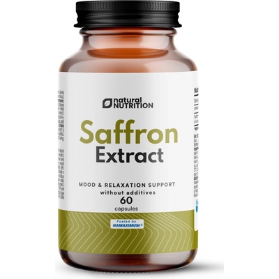 Natural Nutrition Šafrán extrakt kapsle 60 kapslí
