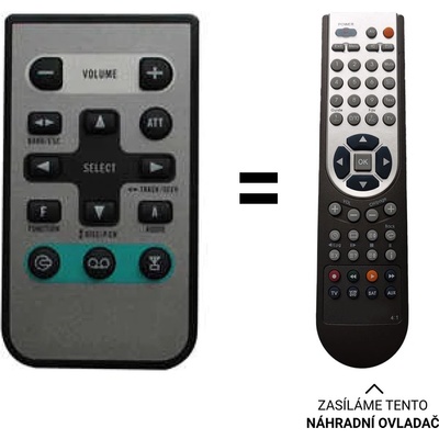 Dálkový ovladač Predátor Pioneer CD-R30, DEH-P7850BT, DEH-P4100SD