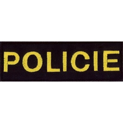 Nášivka: POLICIE [malá] [ssz] černá | žlutá
