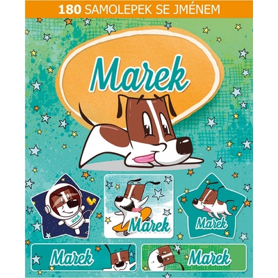 ARGUS Veselé nálepky samolepky se jménem Marek