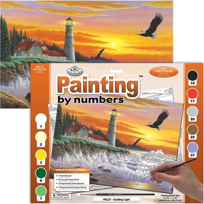 Royal Langnickel Malování podle čísel 30 x 40 cm Svítící maják