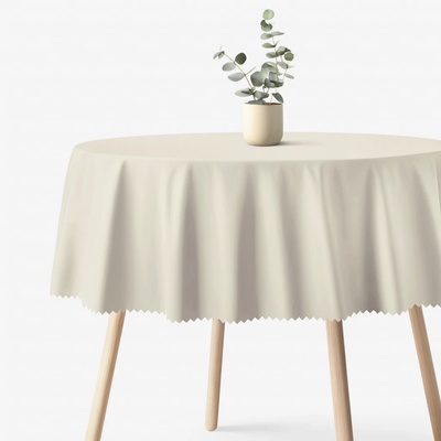 Goldea okrúhly teflónový obrus prírodný Ø 100 cm