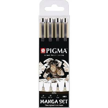 Sakura Pigma Micron Manga Технически химикалки Sepia 4 бр (POXSDKMAN4)