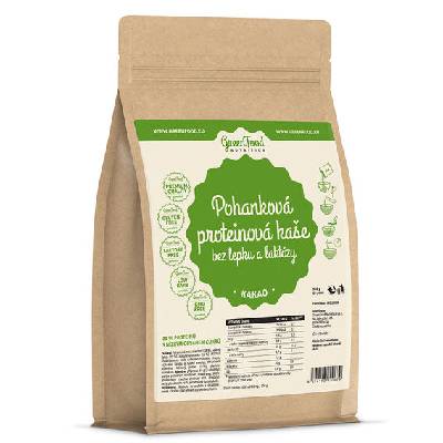 GreenFood Pohanková proteinová kaše bez lepku a laktózy 500g - kakao