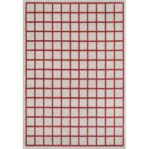 ESTE Червен /бежов килим 120x170 cm Picnic - ESTE (FR0002 BORDEAU / BEIGE)