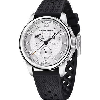 Image 1 of Pagani design Мъжки часовник Pagani Design Twee, Черен / Бял (PD-1780-BLACK-WHITE)