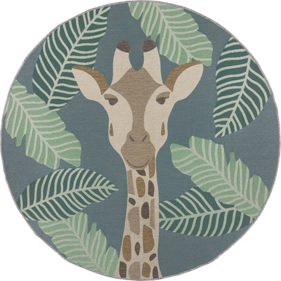 Flair Rugs Dauntless Eric Giraffe Modrá