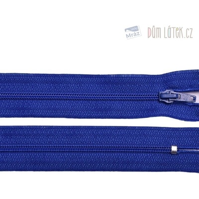 Zips špirálový 3mm nedeliteľný 40cm kráľovská modrá
