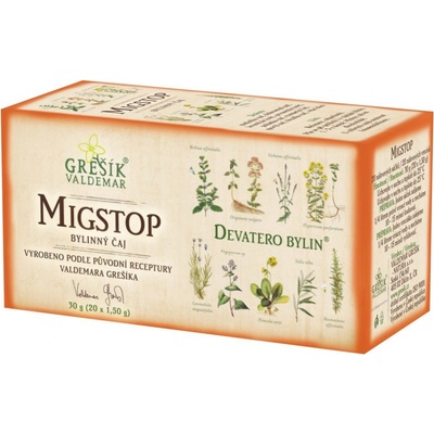 Grešík Natura Migstop čaj porcovaný 30 g