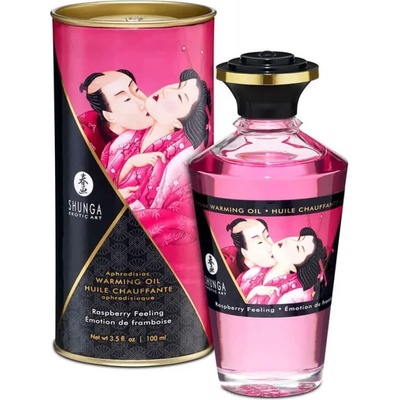 Масажно масло със затоплящ ефект, малина - Aphrodisiac Oils 100ml (SHUNGA0152)