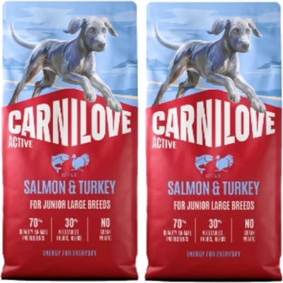 Carnilove Active Dog Salmon & Turkey Junior Large Breed 2 x 12 kg