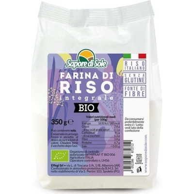 Sapore di Sole Bio celozrnná rýžová mouka bez lepku 350 g