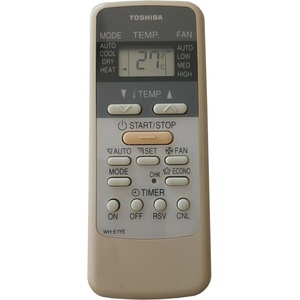 General TOSHIBA WH-E1YE, RAS- M10YKV-E, RAS- M13YKV-E, RAS-M18YAV-E, RAS-M10YKCV-E, RAS-M13YKCV-E, RAS-M18YACV-E - съвместимо дистанционно управление на марката General (WH-E1YE, RAS- M10YKV-E, RAS- M13YKV-E,