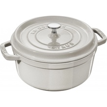 Staub Cocotte hrniec okrúhly 28 cm 6,7 l biela hľuzovka