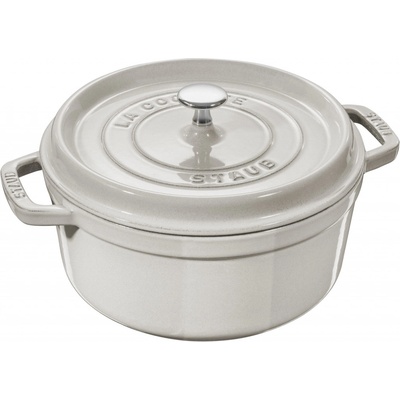 Staub Cocotte hrniec okrúhly 28 cm 6,7 l biela hľuzovka