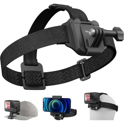 Telesin Čelenka 2v1 - Multifunkční čelenka s Quicklipem (Head Strap 2in1) QHM-001