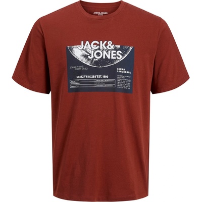 Jack and Jones Тениска Jack and Jones Men's JJ Short-Sleeve Regular Fit T-Shirt - Brandy Brown