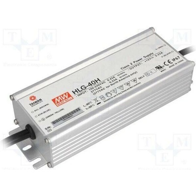 MEAN WELL HLG-40H-54 Napájecí zdroj: spínaný; LED; 40W; 54VDC; 0,75A; 90÷305VAC; IP67