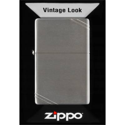 Zippo Vintage Chrome Brushed Benzínový